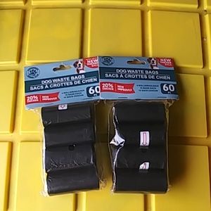 Pet waste bags 2pk / 60pcs each